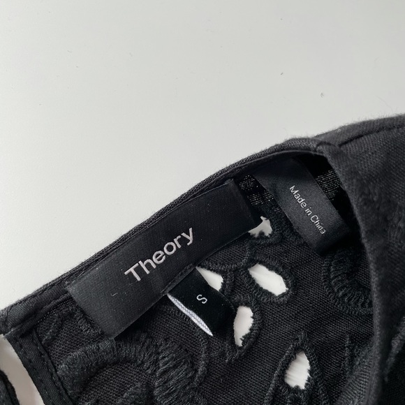 Theory women’s lace cutout blouse size Small - Picture 6 of 11